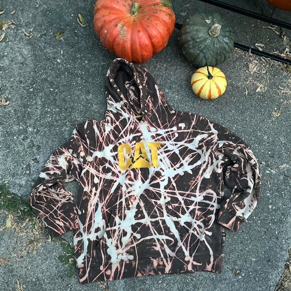 HANDMADE, Reverse Dyed - CAT XXL Hoodie - Picture 3 of 5